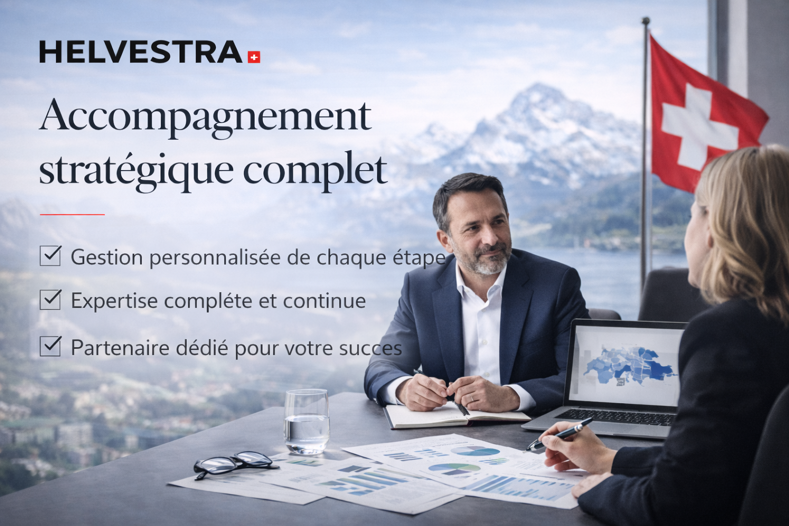 Helvestra — Accompagnement stratégique complet